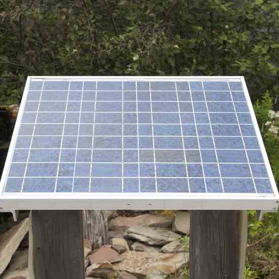 Because of its size, our home is lit easily with one DC light, powered by a small solar panel.